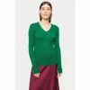 Jigsaw Green Cloud Cashmere V-Neck Jumper