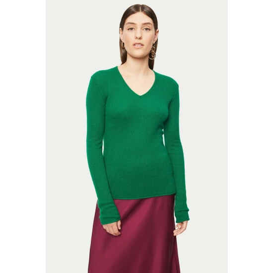 unnamed-file-102.jpg Jigsaw Green Cloud Cashmere V-Neck Jumper -Jigsaw store unnamed file 102