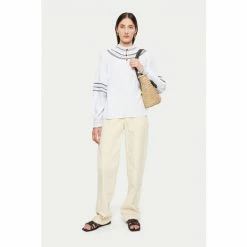 Jigsaw Cotton Embroidery White Blouse -Jigsaw store unnamed file 1021