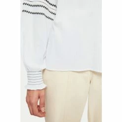 Jigsaw Cotton Embroidery White Blouse -Jigsaw store unnamed file 1023