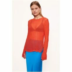 Jigsaw Viscose Crinkled Top Blue -Jigsaw store unnamed file 1033