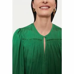 Jigsaw Green Recycled Satin Drape Top 3 Jigsaw Green Recycled Satin Drape Top -Jigsaw store unnamed file 1077