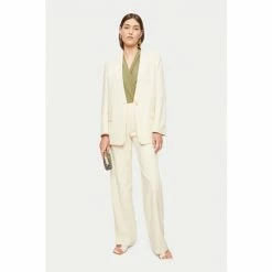 Jigsaw Green Jersey Wrap Long Sleeve Top -Jigsaw store unnamed file 1095