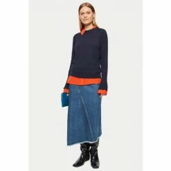 Jigsaw Blue Merino Crew Neck Jumper 2 Jigsaw Blue Merino Crew Neck Jumper -Jigsaw store unnamed file 110