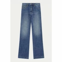Jigsaw Blue Balfour Long Wide Leg Jeans -Jigsaw store unnamed file 1119