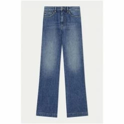 Jigsaw Blue Balfour Long Wide Leg Jeans -Jigsaw store unnamed file 1120