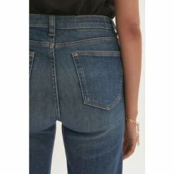 Jigsaw Lea Straight Leg Crop Blue Jeans -Jigsaw store unnamed file 1130