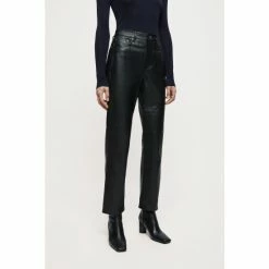 Jigsaw Black Leather Lea Jeans