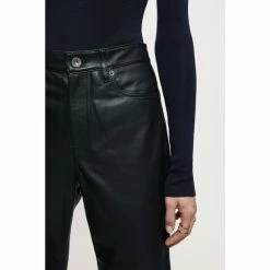 Jigsaw Black Leather Lea Jeans -Jigsaw store unnamed file 1165
