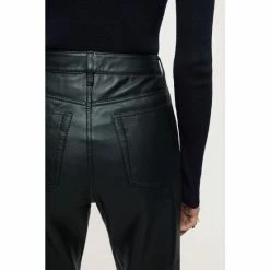 Jigsaw Black Leather Lea Jeans -Jigsaw store unnamed file 1166