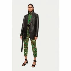 Jigsaw Green Baroque Arms Printed Cord Jeans -Jigsaw store unnamed file 1195