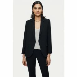 Jigsaw Black Fluid Twill Brook Blazer
