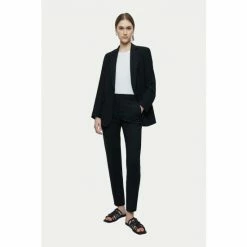 Jigsaw Black Fluid Twill Knox Blazer -Jigsaw store unnamed file 1264