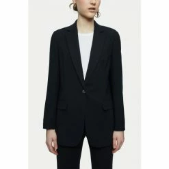 Jigsaw Black Fluid Twill Knox Blazer -Jigsaw store unnamed file 1265