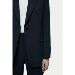 Jigsaw Blue Crosshatch Jacket -Jigsaw store unnamed file 1283