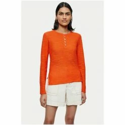 Jigsaw Linen Cotton Button Jumper Orange 6 Jigsaw Linen Cotton Button Jumper Orange -Jigsaw store unnamed file 13