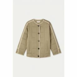 Jigsaw Green Kinley Quilt Jacket -Jigsaw store unnamed file 1337