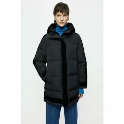 Jigsaw Black Annas Eco Down Puffer Jacket