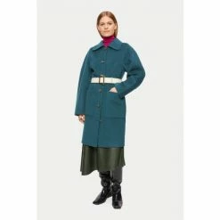 Jigsaw Blue Double Faced Collar Coat -Jigsaw store unnamed file 1367