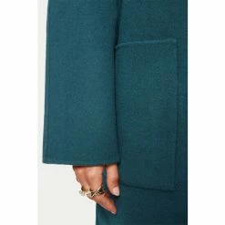 Jigsaw Blue Double Faced Collar Coat -Jigsaw store unnamed file 1369