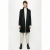 Jigsaw Black Relaxed City Coat