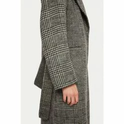 Jigsaw Black Belted Double Face Pow Wrap Coat -Jigsaw store unnamed file 1403