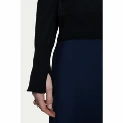 Jigsaw Merino Crew Neck Black Jumper -Jigsaw store unnamed file 141