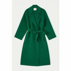 Jigsaw Green Long Double Faced Coat -Jigsaw store unnamed file 1411