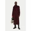 Jigsaw Red Wool Maxi City Coat