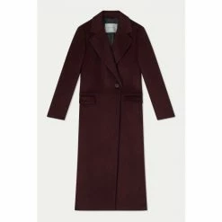 Jigsaw Red Wool Maxi City Coat -Jigsaw store unnamed file 1418