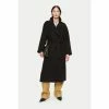 Jigsaw Long Double Faced Black Coat