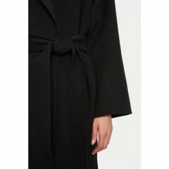 Jigsaw Long Double Faced Black Coat -Jigsaw store unnamed file 1425
