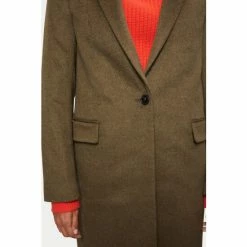 Jigsaw Brown Relaxed Wool City Coat -Jigsaw store unnamed file 1432