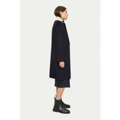 Jigsaw Blue Relaxed Wool City Coat -Jigsaw store unnamed file 1444
