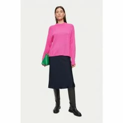 Jigsaw Pink Cashmere Ladder Stitch Jumper -Jigsaw store unnamed file 145
