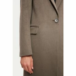 Jigsaw Brown Relaxed Wool City Coat -Jigsaw store unnamed file 1453