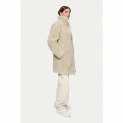 Jigsaw Cream Teddy Edge To Edge Coat -Jigsaw store unnamed file 1458