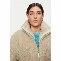 Jigsaw Cream Teddy Edge To Edge Coat -Jigsaw store unnamed file 1459