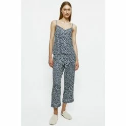 Jigsaw Blue Bell Floral Cami And Cropped Pyjamas