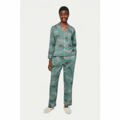 Jigsaw Green Cotton Modal Pyjamas