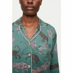 Jigsaw Green Cotton Modal Pyjamas -Jigsaw store unnamed file 1481