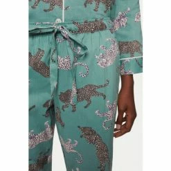 Jigsaw Green Cotton Modal Pyjamas -Jigsaw store unnamed file 1482