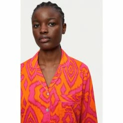 Jigsaw Orange Ikat Cotton Modal Pyjamas -Jigsaw store unnamed file 1488