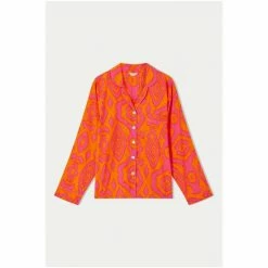 Jigsaw Orange Ikat Cotton Modal Pyjamas -Jigsaw store unnamed file 1491