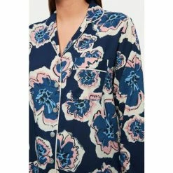 Jigsaw Blue Collage Floral Co Modal Pyjama Set -Jigsaw store unnamed file 1495