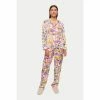 Jigsaw Natural Midnight Garden Satin Pyjama Set