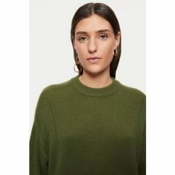 Jigsaw Green Cashmere Ladder Stitch Jumper -Jigsaw store unnamed file 152