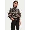 Jigsaw Rock Swirl Black Turtle Neck Jumper