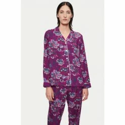 Jigsaw Purple Rococo Floral Modal Pyjama Set -Jigsaw store unnamed file 1552