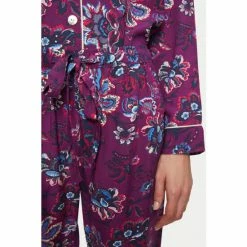 Jigsaw Purple Rococo Floral Modal Pyjama Set -Jigsaw store unnamed file 1555
